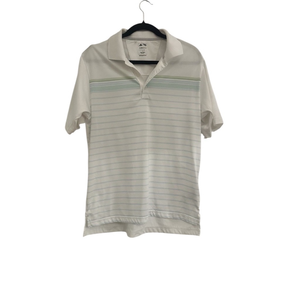 Adidas‎ Men's Core Novelty Polo White Golf Shirt size   S